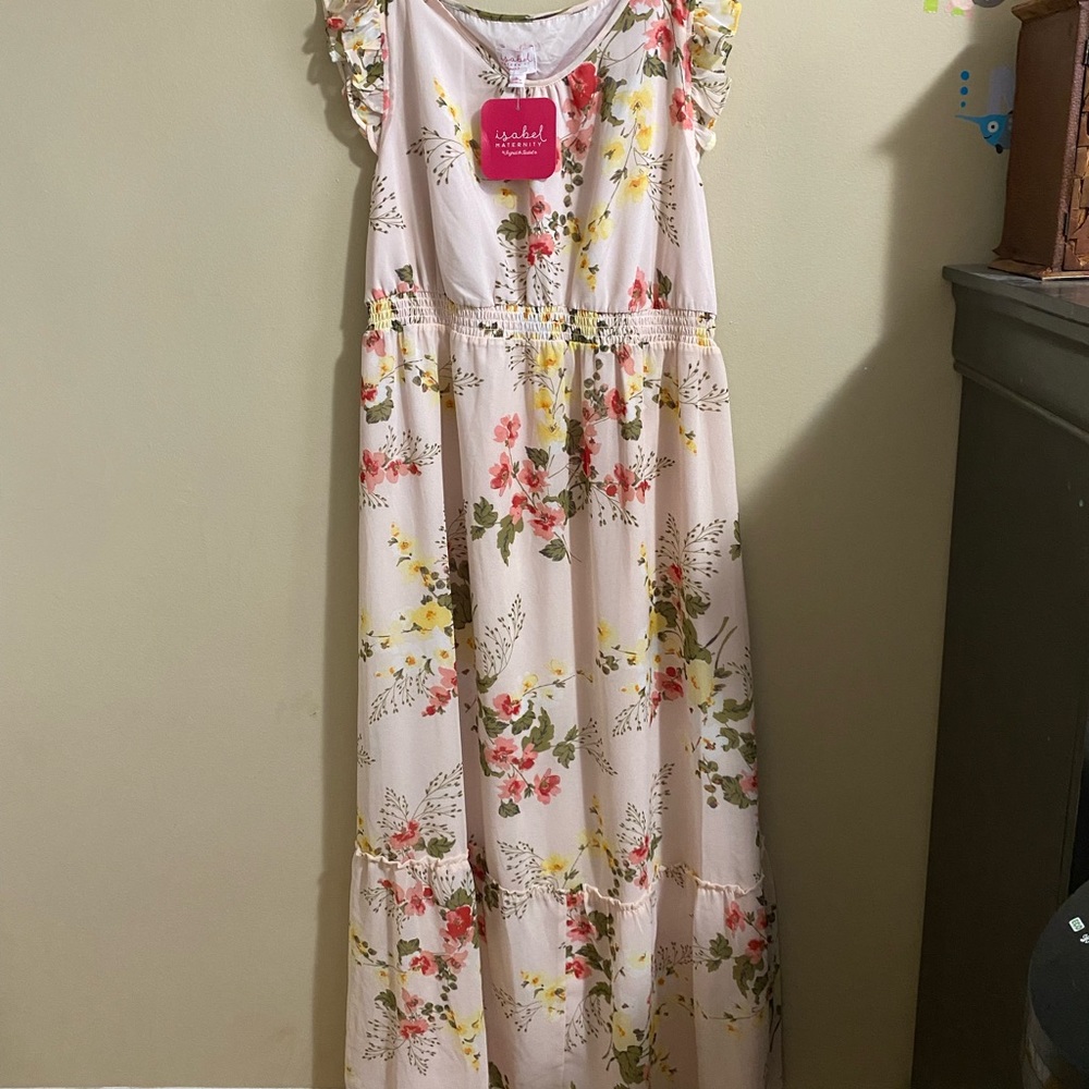 Isabel maternity long dress